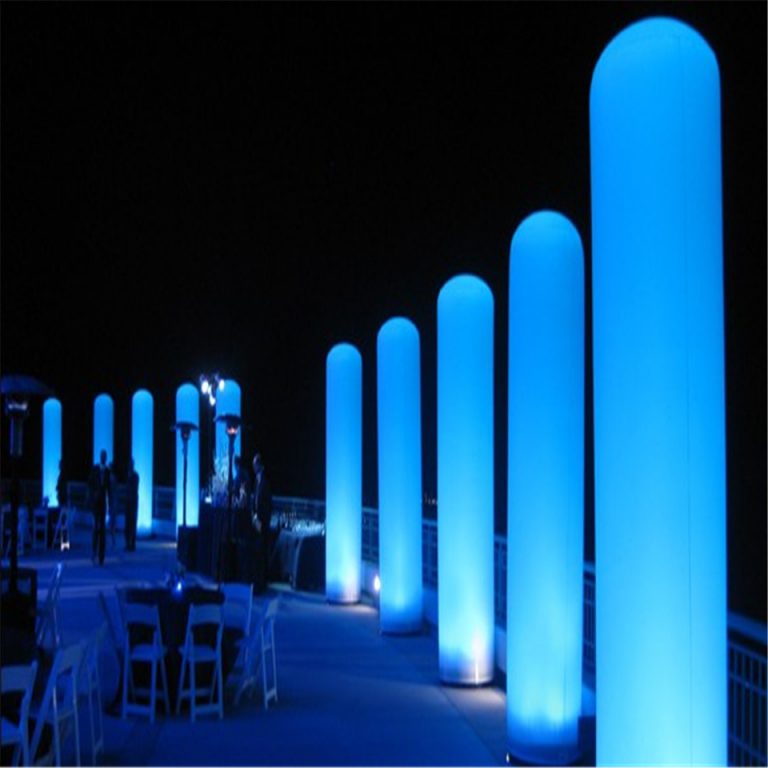 5m inflatable lighting column for event decoration