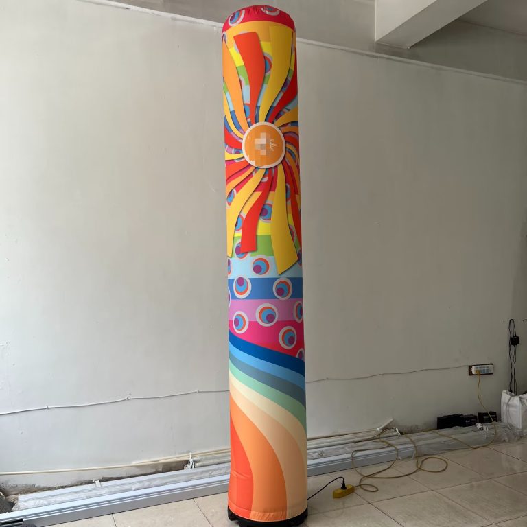 inflatable advertising pillar with lighting inside