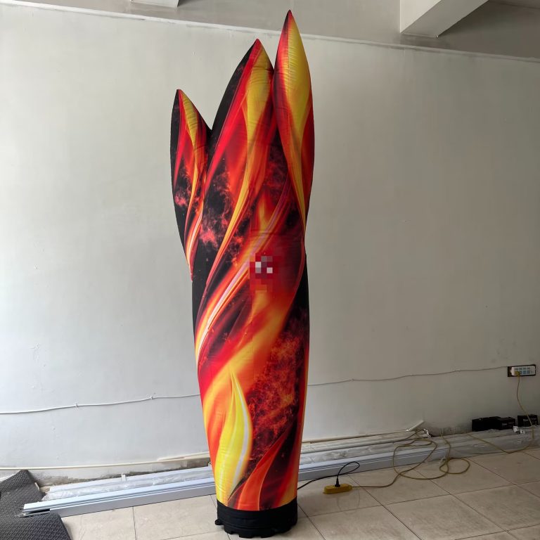 3m custom design inflatable column pillar with led lighting