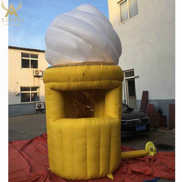 inflatable ice cream sales kiosk tent for promotion
