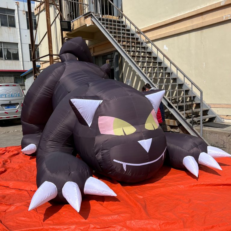 inflatable black cat customized for Halloween day