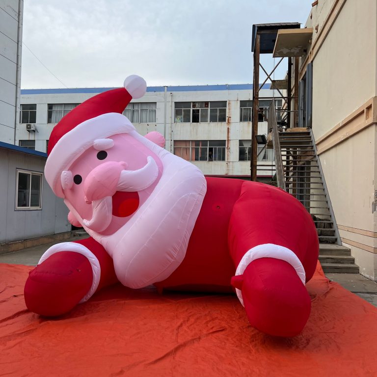 building decoration 4m inflatable santa for Christmas