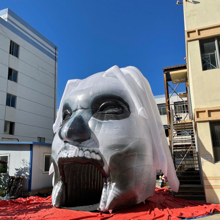 Halloween inflatale ghost head decoration tunnel