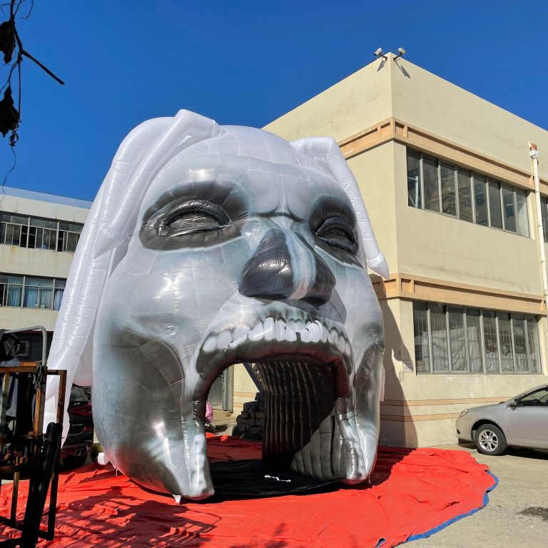 6m tall inflatable clown tunnel entrance for Halloween party
