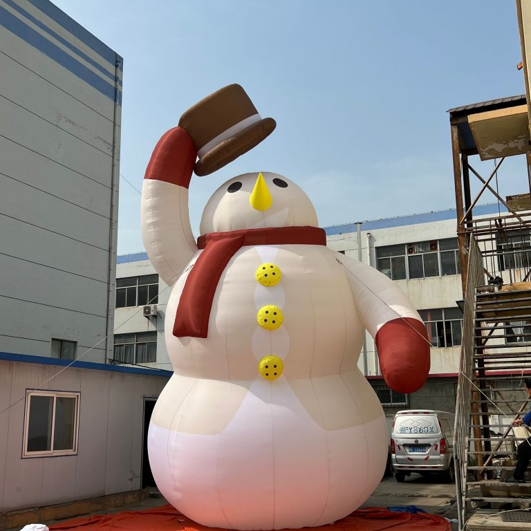 PVC giant 8m inflatable snowman