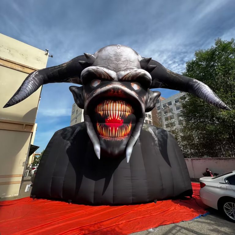 inflatable bull horns monster inflatable halloween monster