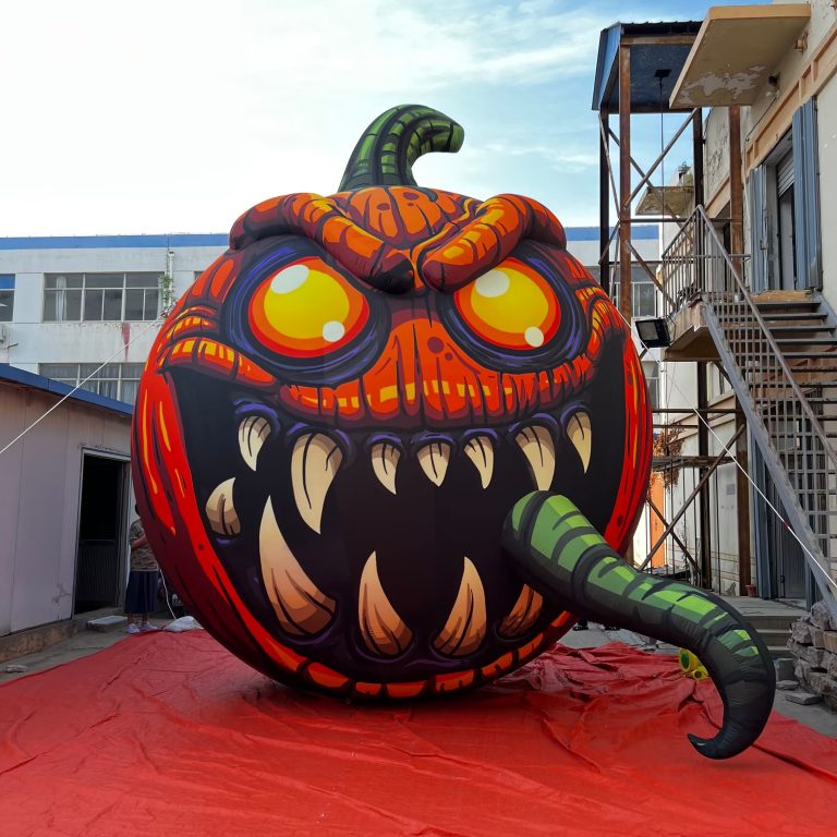 giant inflatable pumpkin monster Halloween party decoration