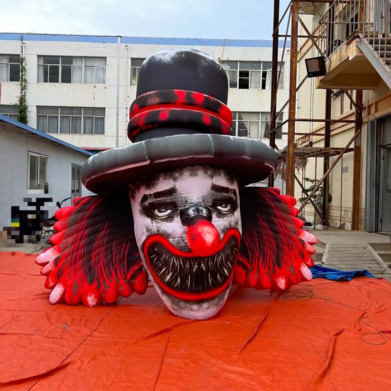 inflatable Halloween clown head for decoration