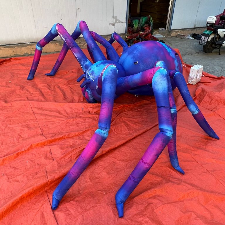 inflatable spiders for Halloween building decoration