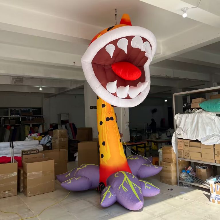 big mouth monster inflatable flower monster