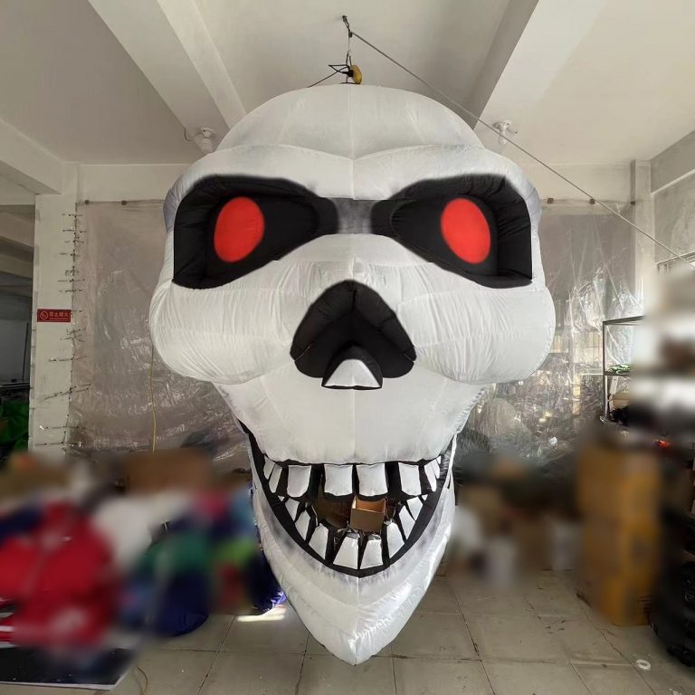Halloween inflatable skull head for party