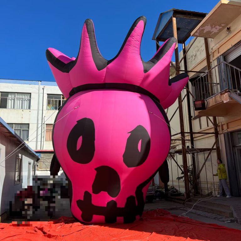 inflatable pink halloween cartoons for party