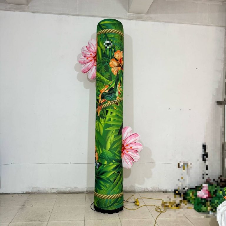inflatable flower pillar inflatable lighting collum