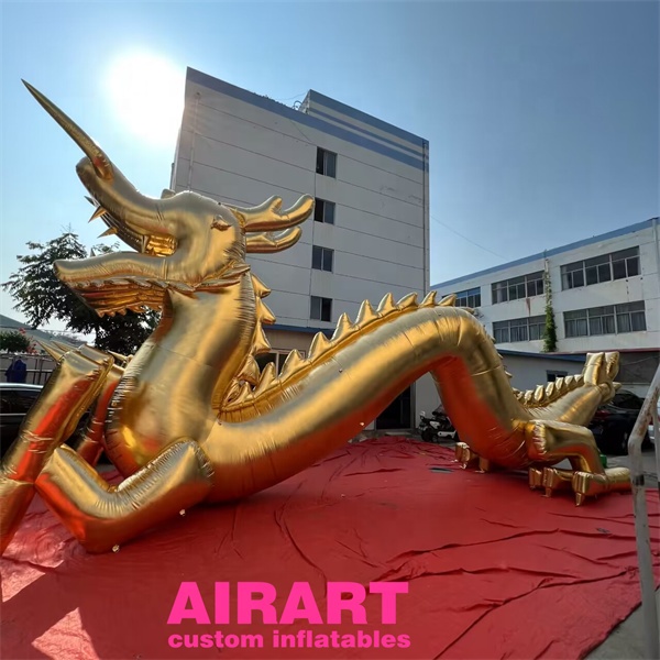 inflatable golden dragon for deoration