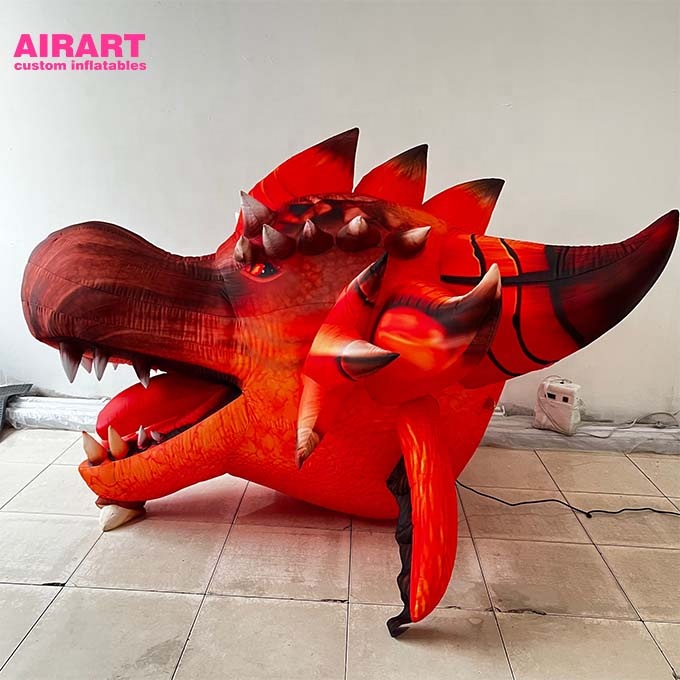 decoration inflatable dragon head for holiday