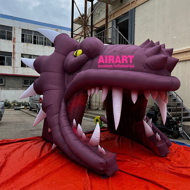 inflatable dragon tunnel chanel for event