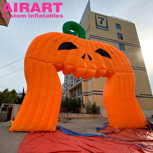 giant inflatable pumpkin arch Halloween arch