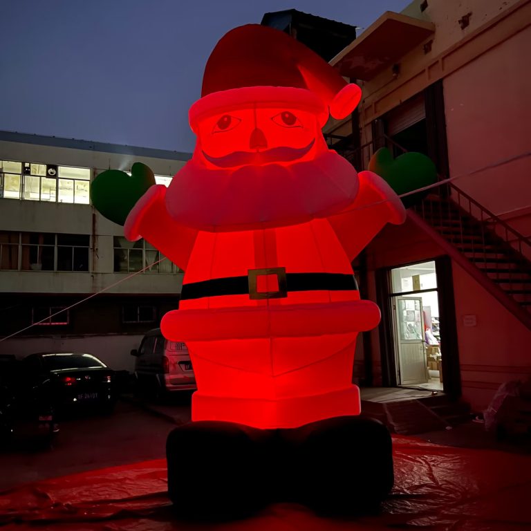 led lighing inflatable santa clause inflatable Christmas cartoon