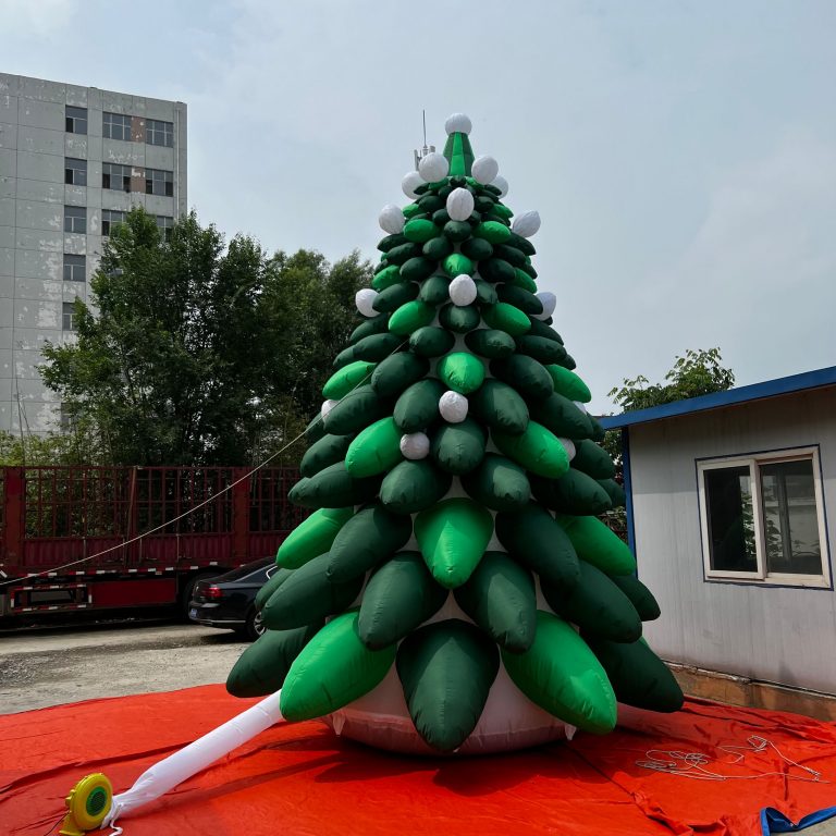 5m inflatable xmas tree customized shape with picture