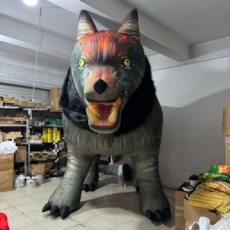 inflatable wildlife animals replicas inflatable giant wolf