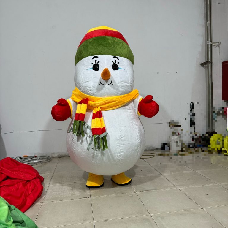 wearable inflatable snowman costume inflatable mascot costumes