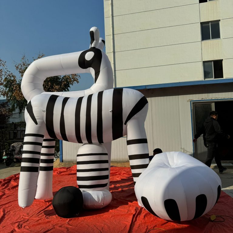3m high square inflatable cartoons inflatable zebra