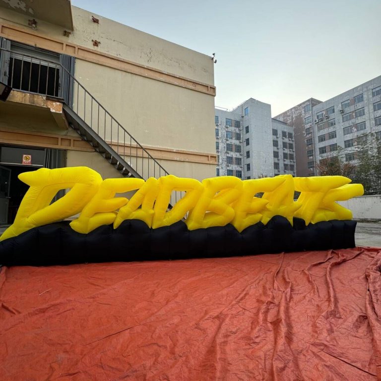 8m inflatable words letter inflatable logo board