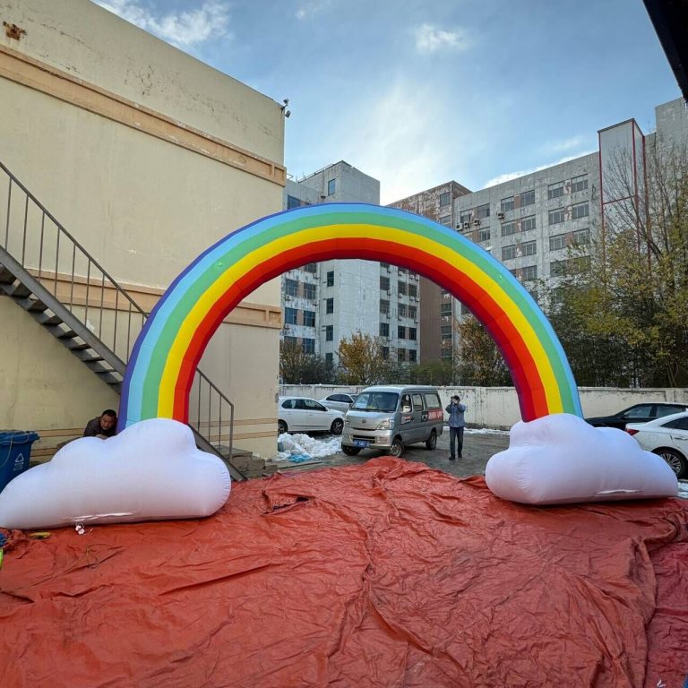 inflatable rainbow arch custom archway for event
