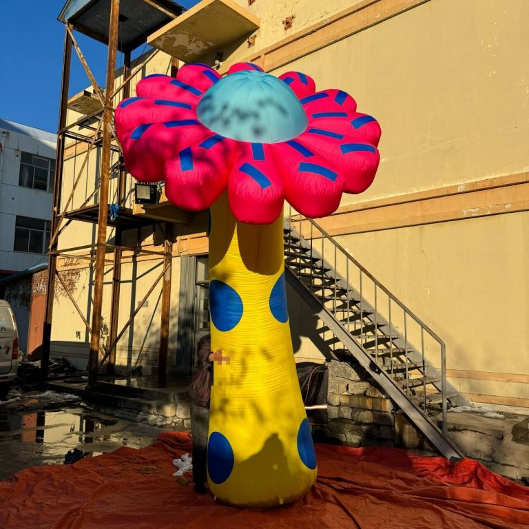 standing inflatable flower for theme party decoration