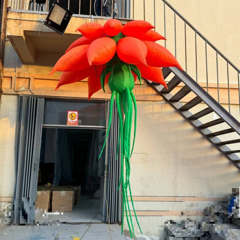 3m hanging inflatable jellyfish flower for party decoration