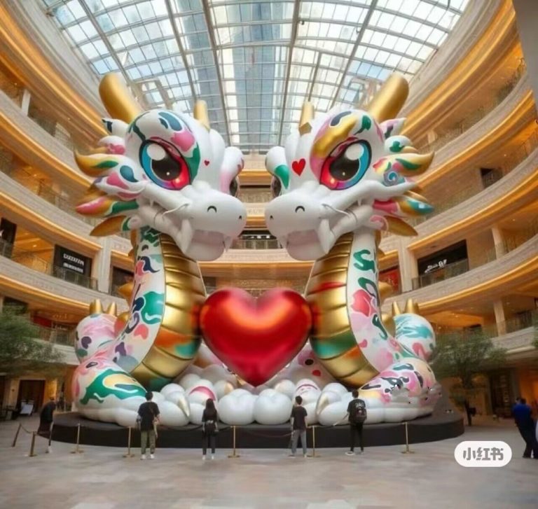 customized decoration inflatable dragon cartoons for event
