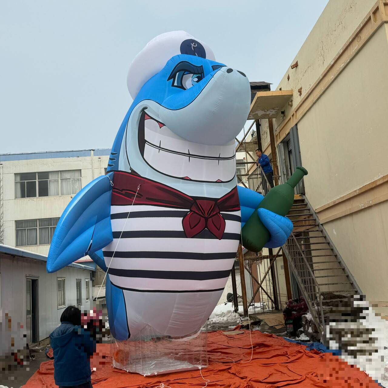 inflatable shark mouth tunnel - AIRART