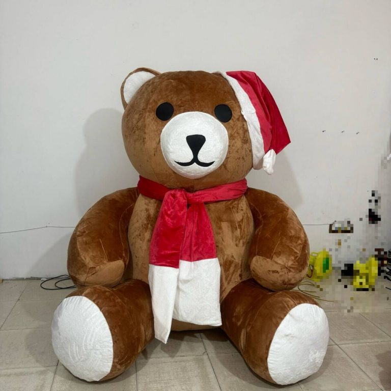 2m inflatabke plush bear cartoon for holiday