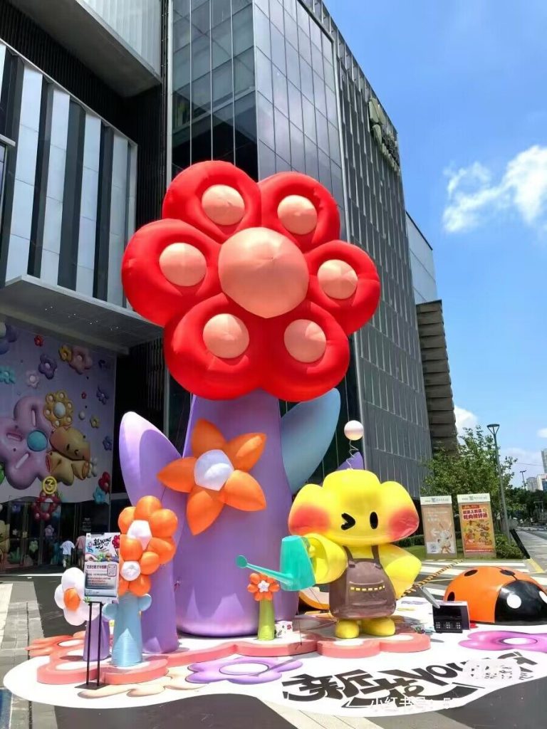6m inflatable giant standing flower inflatable flower tree
