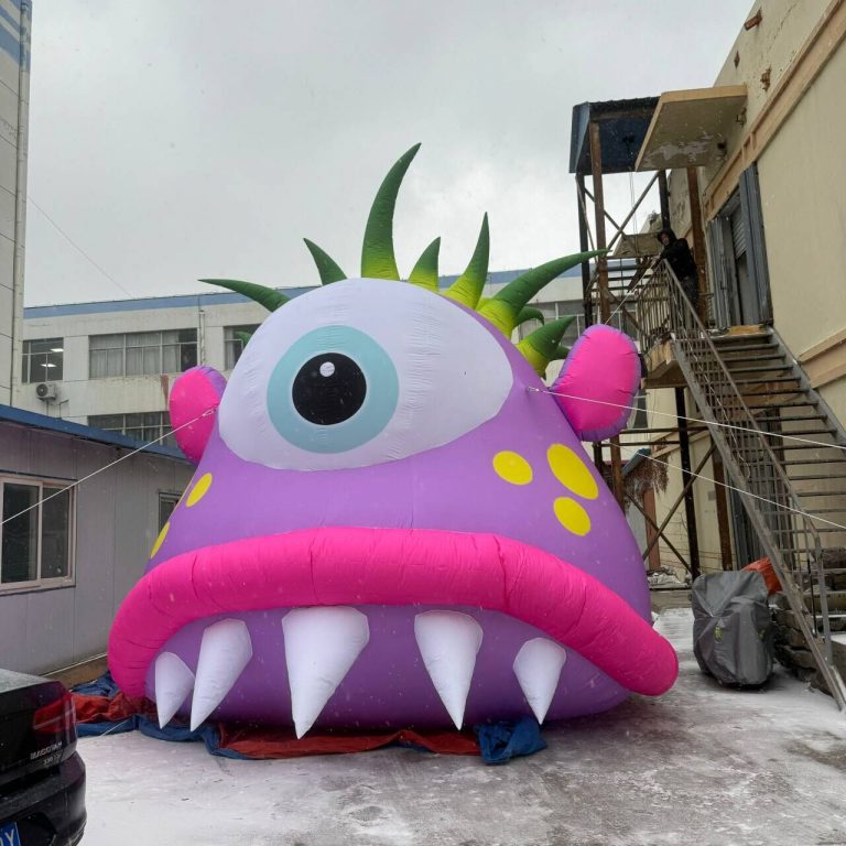 5m inflatable giant monster for building decoration
