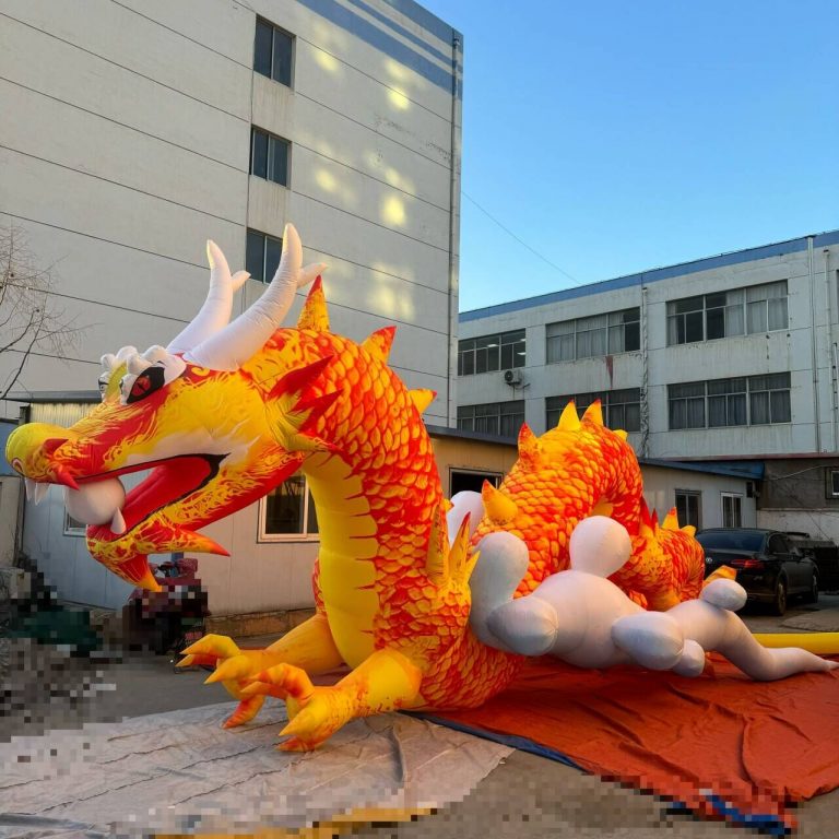 9m inflatable Chinese dragon for Spring festival