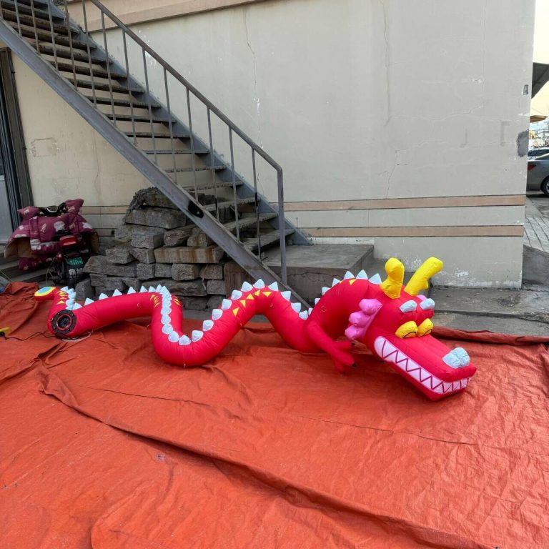 8m long inflatable dragon mascot inflatable Chinese dragon cartoon for festival decoration