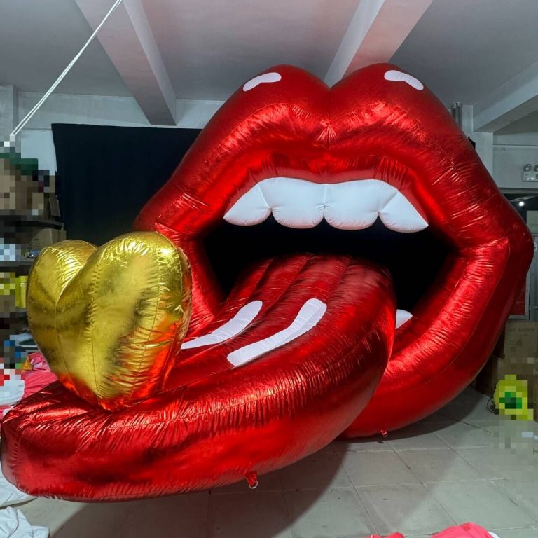 3m tall inflatable shining mouth inflatable holiday decoration