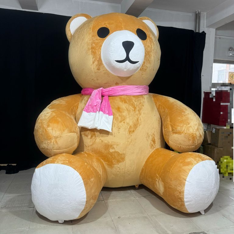 hot sales brown bear inflatable plush brown bear cartoon
