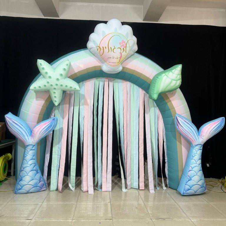 3m custom inflatable fish arch inflatable background