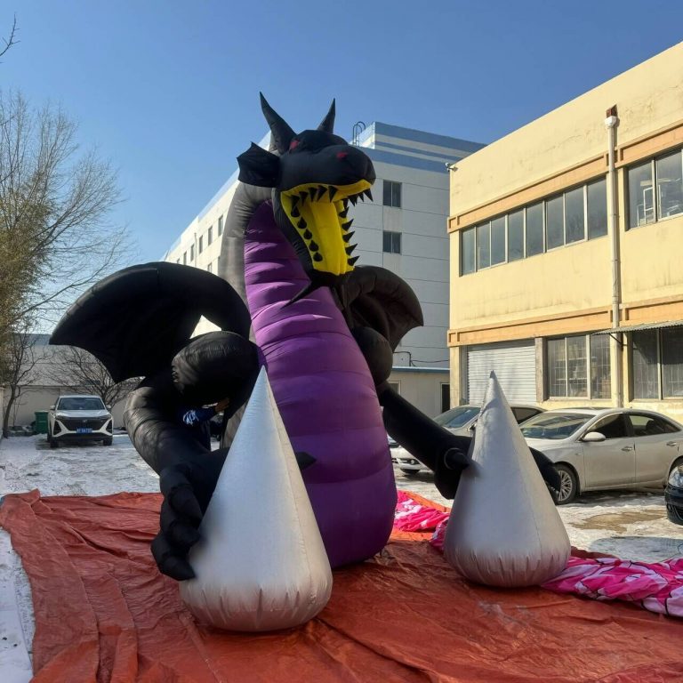 inflatable black dragon (2)