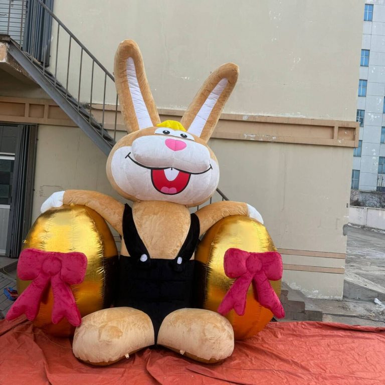 plush inflatable bunny inflatable easter rabbit inflatable eggs