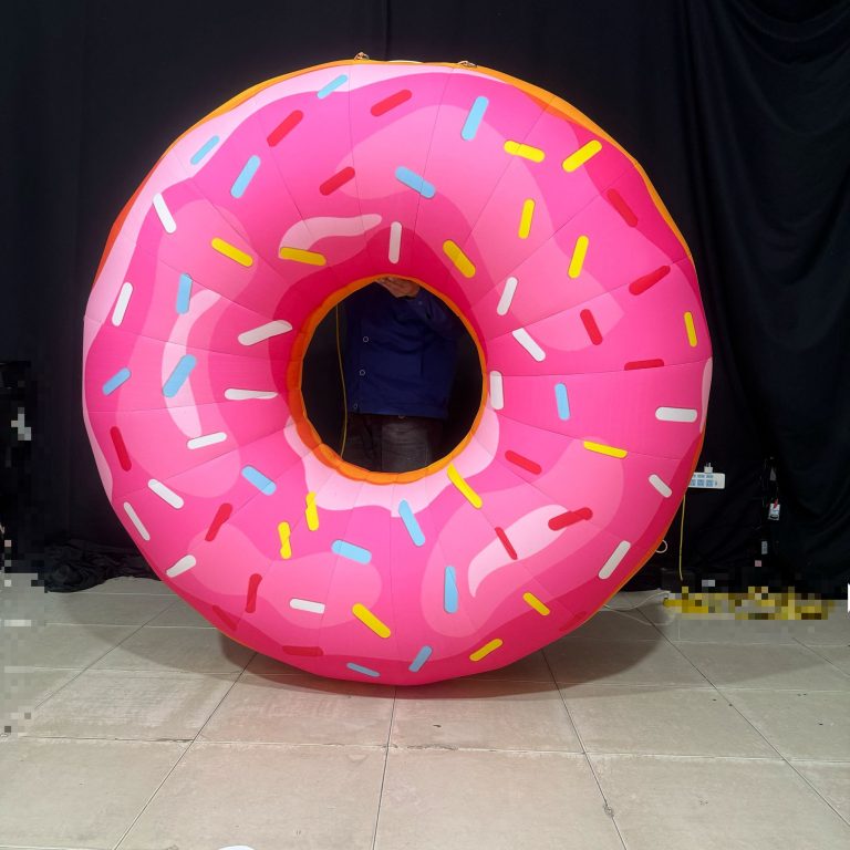 2m custom inflatable donut inflatable decorartion sweets