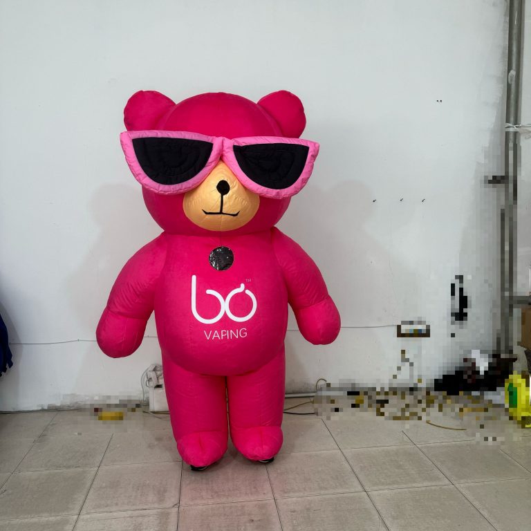 inflatable pink bear costume cute inflatable bear cartoon costume
