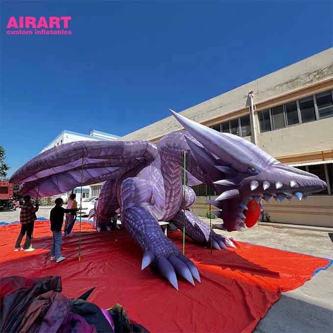 6m inflatable anime dragon cartoon for event