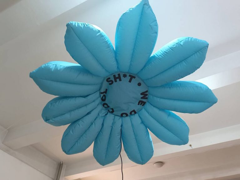 2m inflatable hanging flower for event decoration