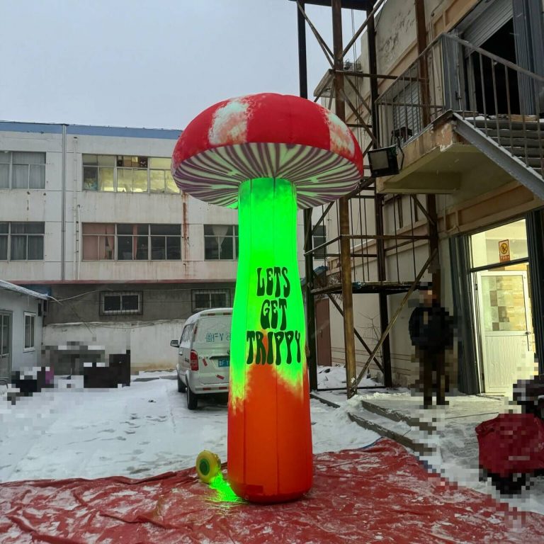 Led lighting inflatable 4m mushroom for event