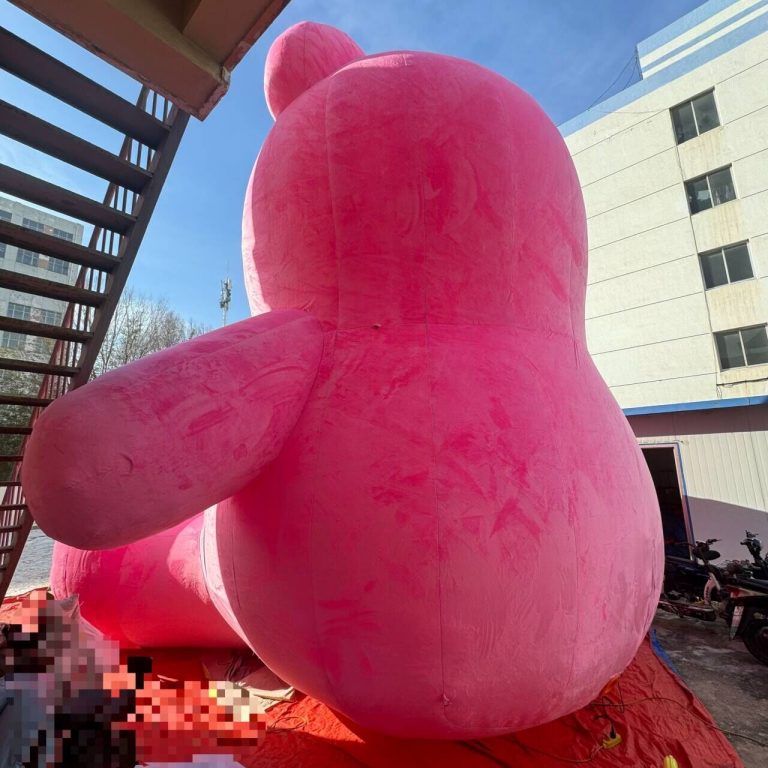 pink inflatable bear (2)