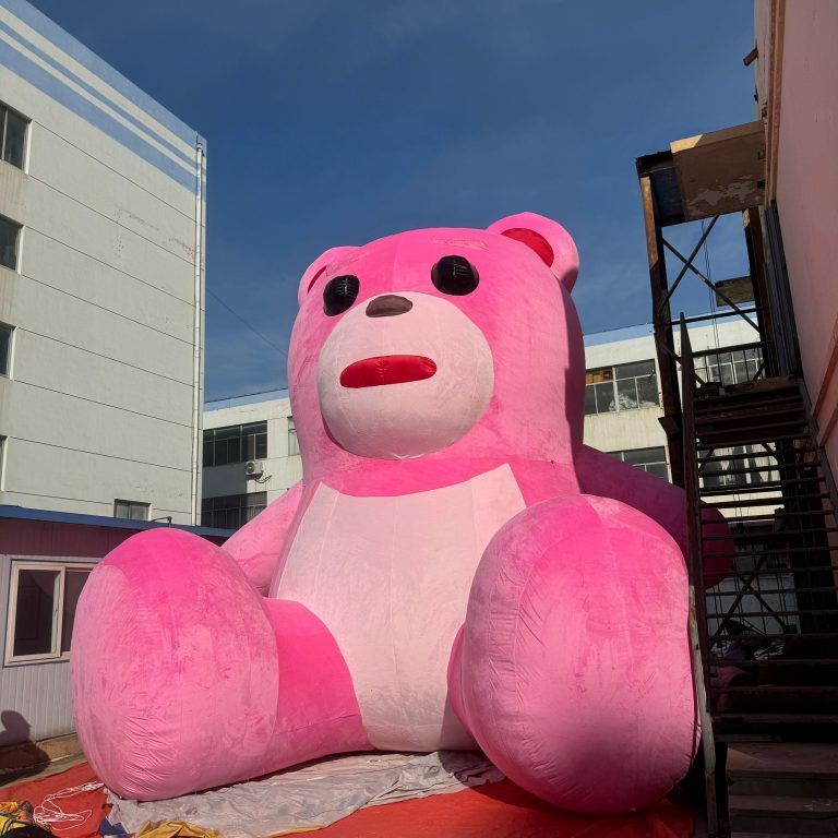 pink inflatable bear (3)
