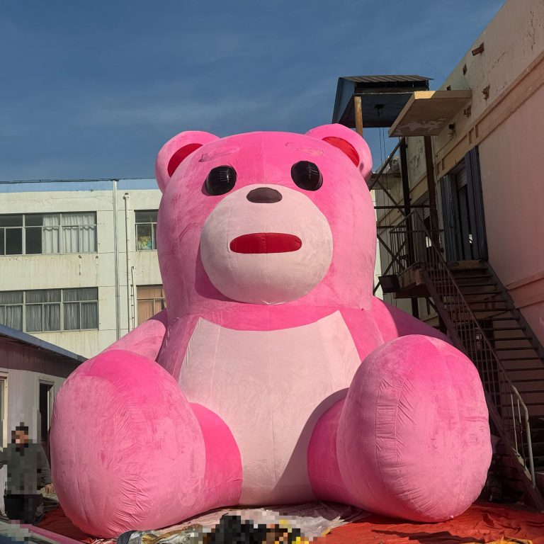 pink inflatable bear (5)